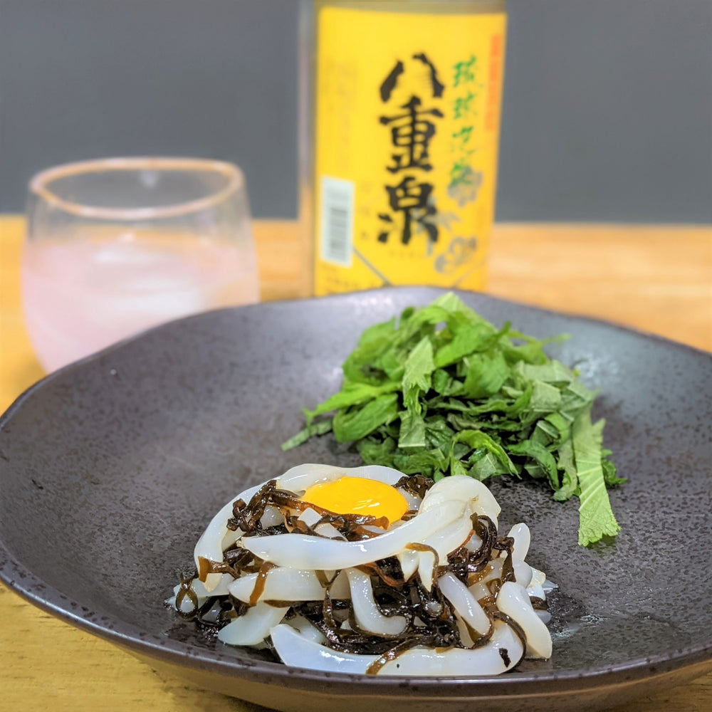 超簡単おつまみ!いかそうめんの塩昆布和え