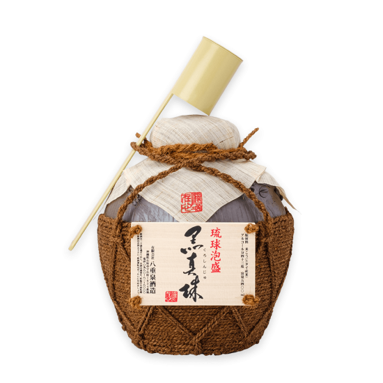 黒真珠 シュロ巻壷 三升壷 |八重泉酒造公式サイト - 石垣島の泡盛 黒真珠 シュロ巻壷 三升壷 |八重泉酒造公式サイト - 石垣島の泡盛